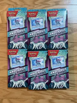 (6) SUICUNE Knock-Out Box Collection Lot~Pokemon Bundles~New/Sealed Knockout - Image 1