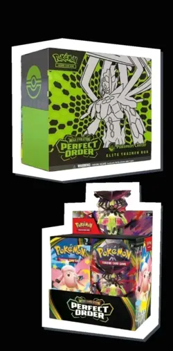 PRESALE - Perfect Order Pokemon Center Bundle: 1x ETB, 1x Booster Box (36 Packs) - Image 1