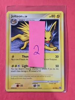 2008 Pokemon Diamond and Pearl Majestic Dawn #23 Jolteon, R, NF/H, cd2 - Image 3