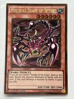 Yu-Gi-Oh Mystical Beast of Serket PGL2-EN032 Gold Rare 1st Ed NM - Image 1