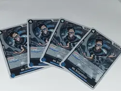 One Piece TCG Mr.3 (Galdino) OP02-065 4x Playset NM R Paramount War - English - Image 1