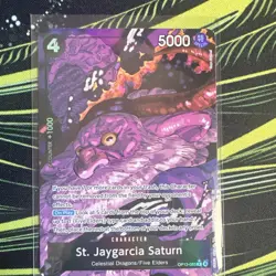 Bandai One Piece CCG St. Jaygarcia Saturn Alternate Art Foil OP13-083 5000 - Image 1