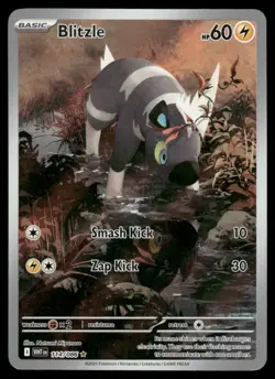 Pokemon Cards Blitzle 114/086 White Flare Illustration Rare NM - Image 1