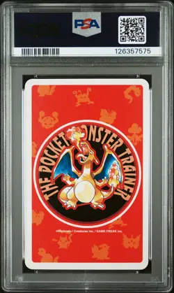 1996 POKEMON RED VERSION PLAYING CARDS 4 OF CLUBS #005 CHARMELEON PSA 10 - Image 2