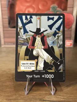 Dracule Mihawk Don!! Card OP14 The Azure Sea’s Seven One Piece Card Game ENG - Image 1