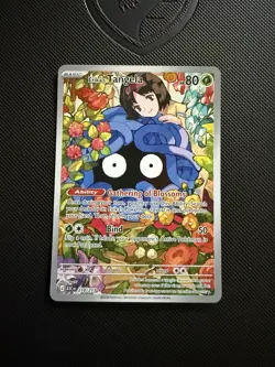 Pokemon Erika's Tangela 218/217 Full Art Holo Card 2026 Grass Basic - Image 1