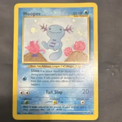 Pokemon Wooper 71/75 Neo Discovery Common Unlimited Regular 50 HP Basic Card - Image 1