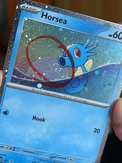 POKEMON HORSEA SVP137 PROMO BLACK STAR COSMOS HOLOFOIL WITH SWIRL NM CARD - Image 5