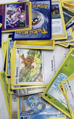 Assorted Cresselia Heatran And Buneary Mixed Pokemon Trading Cards Game Lot Of - Image 5