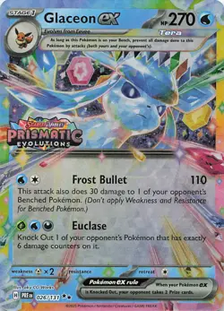 Glaceon ex - (Prismatic Evolutions Stamp) Promo Miscellaneous Cards & Products 0 - Image 1