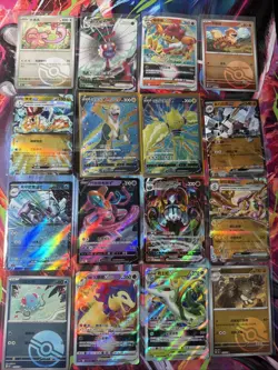 Pokemon 16 Card Lot nm V Max Mega Amazing Ex HOLO Rare Hits Only B94 - Image 1