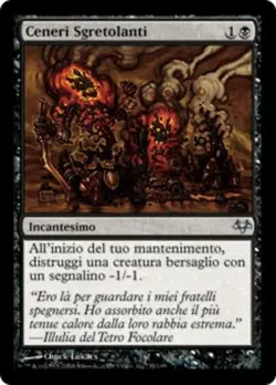 1x Crumbling Ashes NM Eventide MTG Near Mint x1 Magic ITALIAN - Image 1