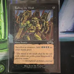 Magic The Gathering Culling the Weak Instant Stronghold Black Common Scott M. F… - Image 1