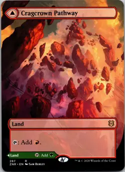Cragcrown Pathway (Borderless) R Zendikar Rising 287 NM - Image 1