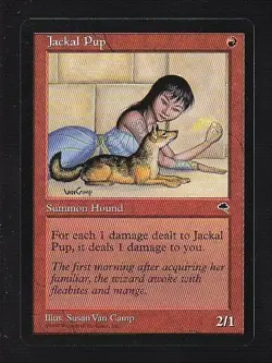 MTG Tempest Jackal Pup - Image 1