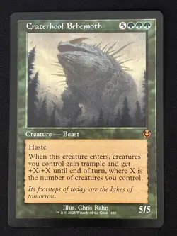 1x MTG Craterhoof Behemoth (Retro Frame) - Innistrad Remastered (INR) #480 - Image 1