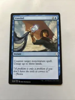 MTG 1x Unwind x1 LP Dominaria - Image 1