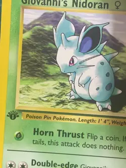 Giovanni’s Nidoran Gym Challenge 75/132 1st Edition Common WOTC Non Holo 2000 - Image 2