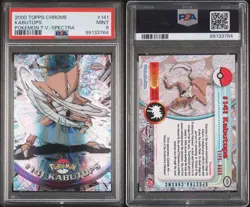POKEMON PSA 9 KABUTOPS #141 SPECTRA POKEMON T.V. TOPPS CHROME ENGLISH 2000! - Image 3