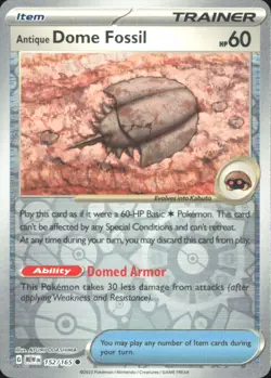 Pokemon TCG - Antique Dome Fossil SV: Scarlet & Violet 151 152/165 NM - Image 1