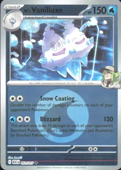 Pokemon TCG - N's Vanilluxe (Energy Symbol Pattern) ME: Ascended Heroes 051/217 - Image 1