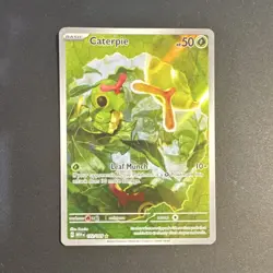 Pokemon TCG Caterpie Scarlet & Violet 151 Illustration Rare Holo 172/165 50 HP - Image 1