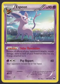 Pokemon Espeon 48/108 Non-Holo Rare Dark Explorers - Image 1