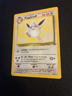 Vintage 1999 Pokemon TCG Jungle WIGGLYTUFF NON-HOLO Rare 32/64 Unlimited LP - Image 4