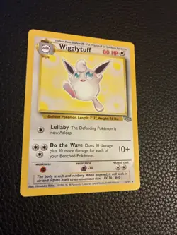 Vintage 1999 Pokemon TCG Jungle WIGGLYTUFF NON-HOLO Rare 32/64 Unlimited LP - Image 5
