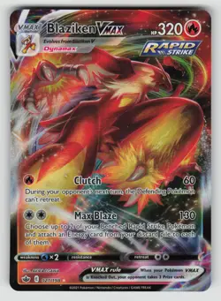 Blaziken VMAX 021/198 Holo Rare VMAX Chilling Reign Pokemon NM - Image 1