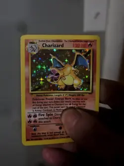 Pokemon Charizard (Double Holo Error) 004/102 Base Set Holo Unlimited - Image 3