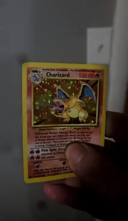 Pokemon Charizard (Double Holo Error) 004/102 Base Set Holo Unlimited - Image 4