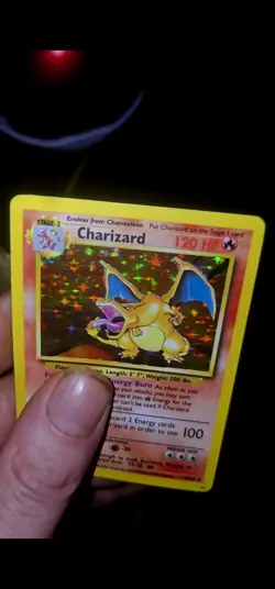 Pokemon Charizard (Double Holo Error) 004/102 Base Set Holo Unlimited - Image 5