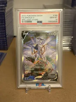 Arceus V #166 Brilliant Stars Alternate Art PSA 10 GEM MINT 2022 Pokemon - Image 1
