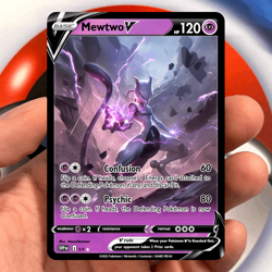 Mewtwo V Full Art Custom Pokemon Tcg - Image 2