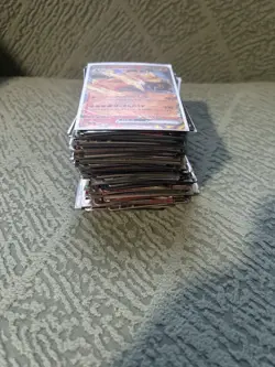 100+ POKEMON CARDS TCG BULK LOT & DOUBLE RARE EX CARD - Image 2