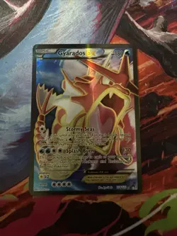 Pokemon Gyarados EX TCG Full Art Holo Ultra Rare Card 114/122 LP - Image 1