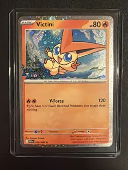 [SWIRL] Victini Black Bolt Stamped 012/086 Cosmos Holo Black Bolt Pokemon NM - Image 3