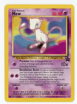 Mew #8 Black Star Promo WOTC Non Holo Pokemon - Near Mint/Light Play - Image 1