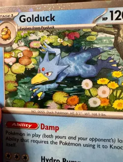 Golduck 008 Cosmos Holo Black Star Promo Pokemon NM SWIRL - Image 3
