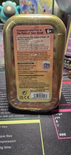 Pokemon 151 Mini Tin (1) New Factory Sealed, Tin Art Varies - Image 2