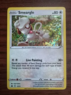 Pokemon TCG Smeargle 15/15 McDonalds Promo 2022 Holo - Image 1