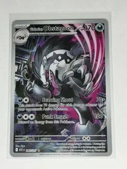 Pokemon Galarian Obstagoon 245/217 Illustration Rare Ascended Heroes ✨ - Image 1