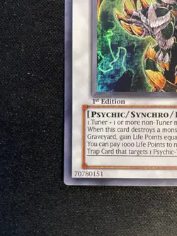 YUGIOH THOUGHT RULER ARCHFIEND ULTRA RARE LIGHT PLAY TDGS-EN044 - Image 3