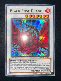 YU-GI-OH! BLACK ROSE DRAGON ULTRA RARE CSOC-EN039 1ST EDITION ENGLISH NM - Image 1