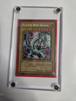 Konami Yu-Gi-Oh! Blue-Eyes White Dragon BPT-003 Secret Rare Holo Tin - Image 1