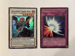 Mirror Force MRD-138 Unlimited & Blackwing Armed Wing RGBT-EN041 1st Edition - Image 1