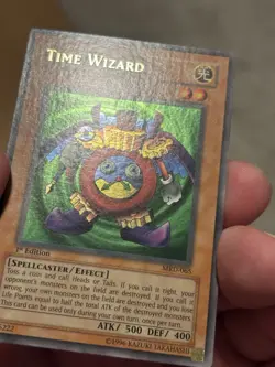 Yu-Gi-Oh TCG Metal Raiders #MRD-065 Time Wizard Ultra Rare, 1st Edition LP - Image 3