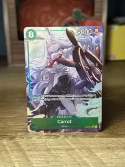 Carrot EB04-013 SR Alt Art The Azure Sea’s Seven One Piece Card Game English - Image 1