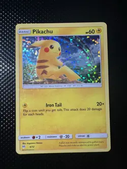 Pokemon TCG Pikachu 6/12 McDonalds 2019 Holo Promo Pokemon Card - Image 1